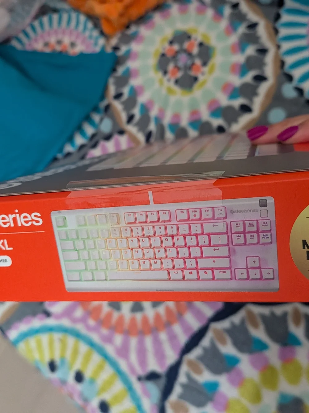 SteelSeries Apex 3 TKL White RGB Tenkeyless Gaming Keyboard